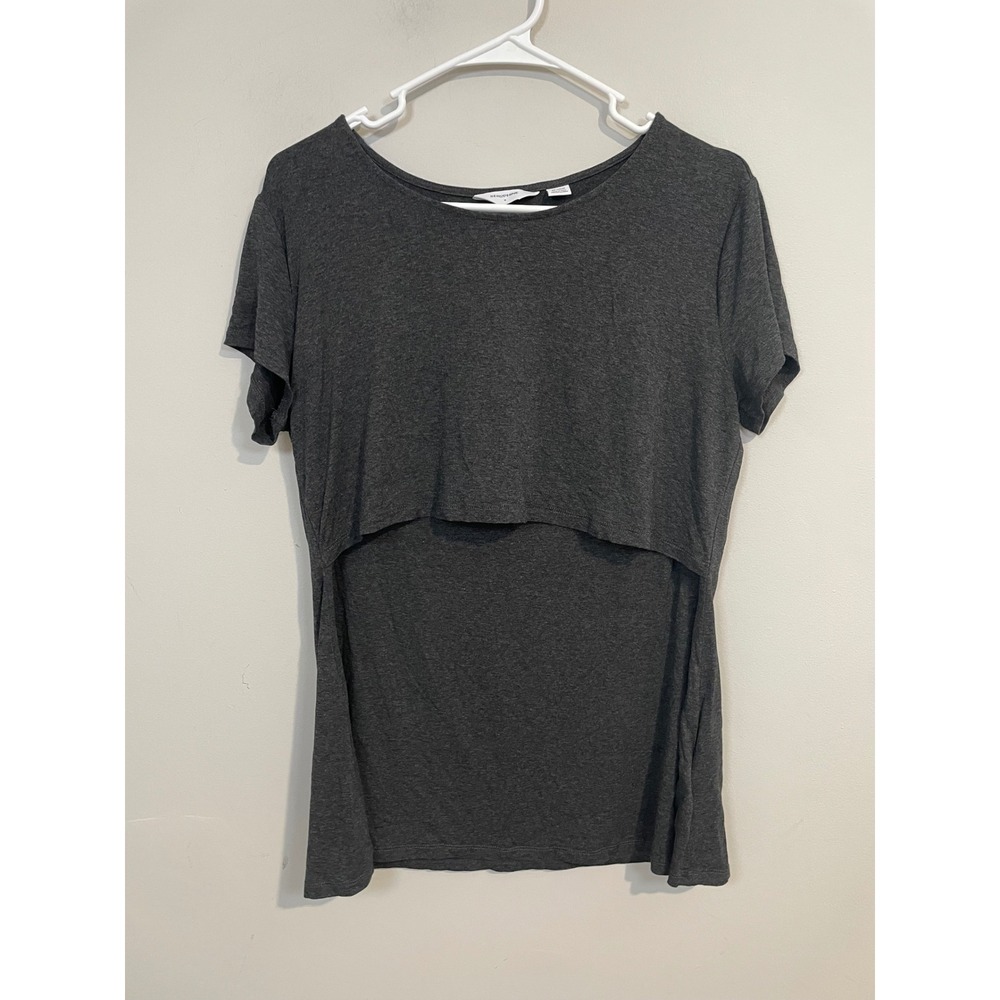 Seraphine Gray‎ Maternity Nursing T-Shirt Size Medium
